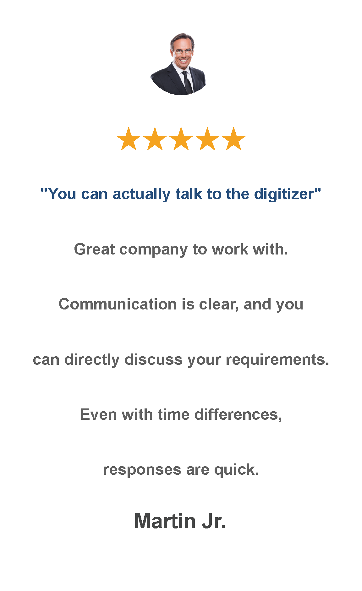 Talk to digitizer