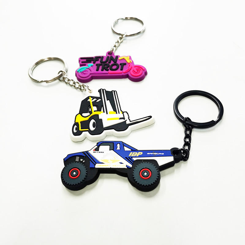 pvc rubber keychains